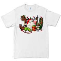 White joy with volleyball and santa's hat Premium Tee - AdoDesignShop
