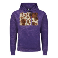 Cloud Purple cowhide background Vintage Hoodie - BarkalooDesign