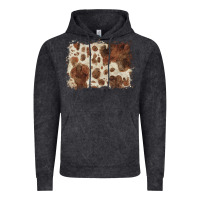 Vintage Black cowhide background Vintage Hoodie - BarkalooDesign