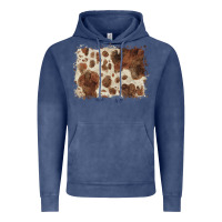 Vintage Denim cowhide background Vintage Hoodie - BarkalooDesign