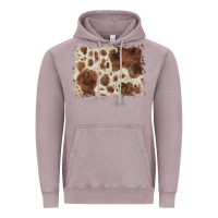 Vintage Zinc cowhide background Vintage Hoodie - BarkalooDesign