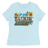 Baby Blue i'm just talking tennessee Ladies Tee - HRA Design Shop