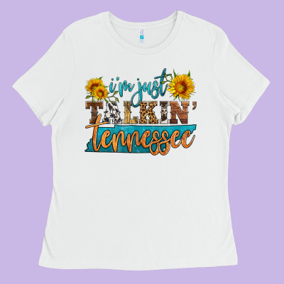 I'm Just Talking Tennessee Ladies Tee Designed By Hra Design Shop