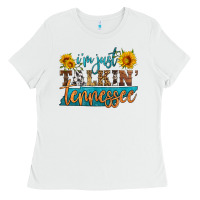 White i'm just talking tennessee Ladies Tee - HRA Design Shop