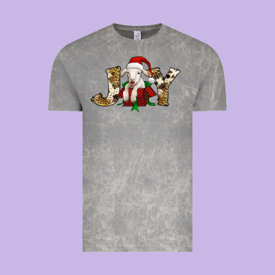 Joy Christmas Lamb Vintage Tee Designed By Jasminsmagicworld