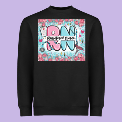 Registered Nurse Rn Heavyweight Sweatshirt Designed By Maliassmallbusiness