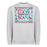 Heather Grey registered nurse rn Heavyweight Sweatshirt - MaliasSmallBusiness