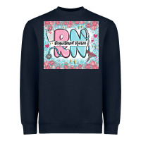 Navy registered nurse rn Heavyweight Sweatshirt - MaliasSmallBusiness