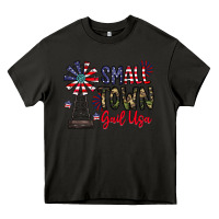 Asphalt small town gail usa Heavy Core Tee - CowhideDigitalArt