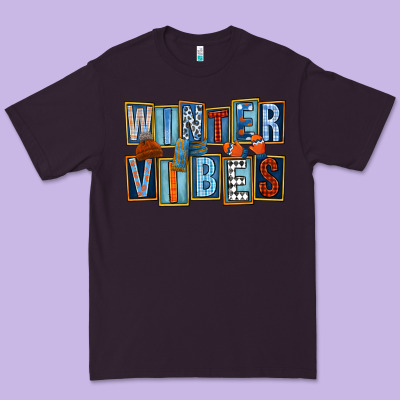 Winter Vibes Premium Tee Designed By Fadigitalartstudio