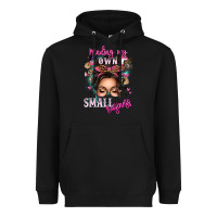 Black minding my own small business messy bun Heavyweight Hoodie - texasbilliewilder