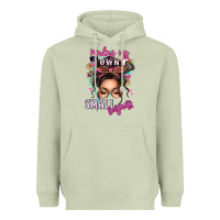 Matcha minding my own small business messy bun Heavyweight Hoodie - texasbilliewilder