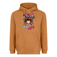 Meerkat minding my own small business messy bun Heavyweight Hoodie - texasbilliewilder