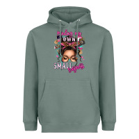 Sage minding my own small business messy bun Heavyweight Hoodie - texasbilliewilder