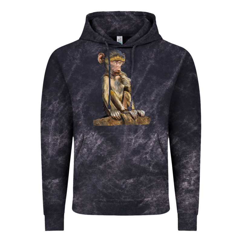 Baby Baboon Illustrations Vintage Hoodie by LillyAllenDesigns | Teevron