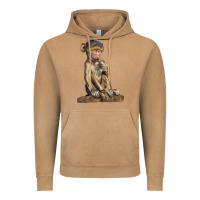 Vintage Camel Baby Baboon Illustrations Vintage Hoodie - LillyAllenDesigns