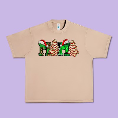 Mama With Christmas Tree Cake Ado Urban Heavy Tee Designed By Adodesignshop