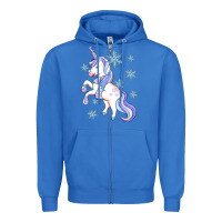 True Royal Winter unicorn Zipper Hoodie - Artiststas