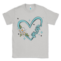 Moon Dust mom with heart and flowers Classic Tee - MaliasSmallBusiness