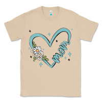 Mushroom mom with heart and flowers Classic Tee - MaliasSmallBusiness