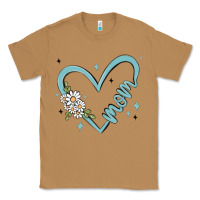 Toasted Coconut mom with heart and flowers Classic Tee - MaliasSmallBusiness