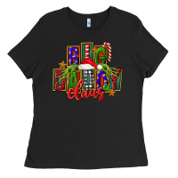 Black Christmas big daddy claus Ladies Tee - FaDigitalArtStudio