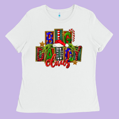 Christmas Big Daddy Claus Ladies Tee Designed By Fadigitalartstudio