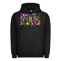 Pigment Black Nurse Mardi Gras Urban Hoodie - FaDigitalArtStudio