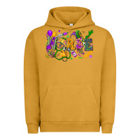 Pigment Peanut Butter Nurse Mardi Gras Urban Hoodie - FaDigitalArtStudio