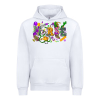 White Nurse Mardi Gras Urban Hoodie - FaDigitalArtStudio