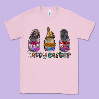 Happy Easter Classic Tee Designed By Cowhidedigitalart