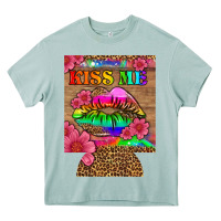 Lgbtq Kiss Me  Can Cooler Heavy Core Tee | Teevron