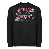 Black retired library kid present bookish girlie Heavyweight Sweatshirt - MaliasSmallBusiness
