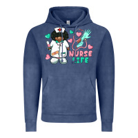Nurse Life Afro American Nurse Vintage Hoodie | Teevron