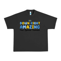 Pigment Black down right amazing down syndrome awareness Urban Heavy Tee - MaliasSmallBusiness