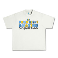 Pistachio down right amazing down syndrome awareness Urban Heavy Tee - MaliasSmallBusiness