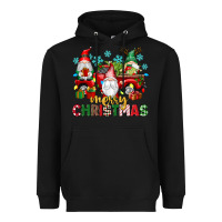 Black merry christmas gnome truck Heavyweight Hoodie - texasbilliewilder