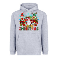 Heather Grey merry christmas gnome truck Heavyweight Hoodie - texasbilliewilder
