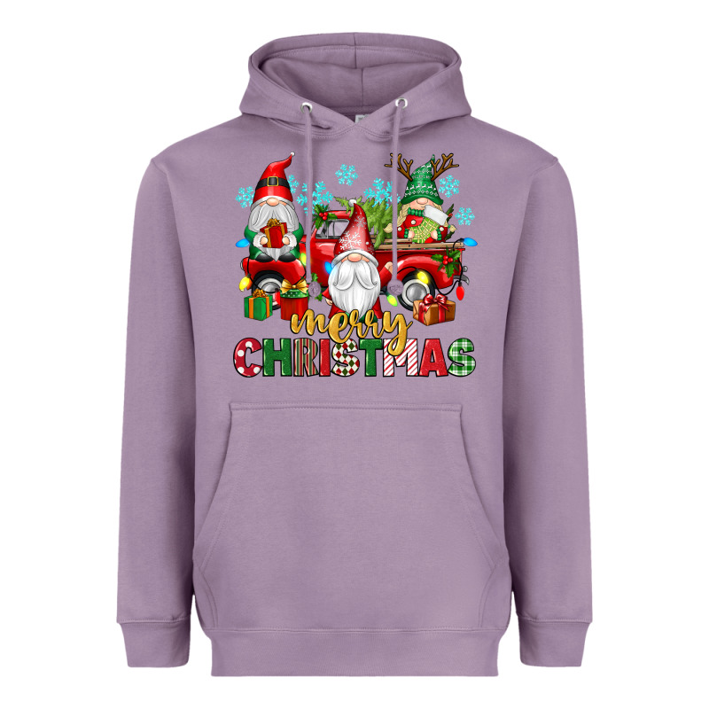 Merry Christmas Gnome Truck Heavyweight Hoodie by texasbilliewilder | Teevron