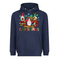 Navy merry christmas gnome truck Heavyweight Hoodie - texasbilliewilder