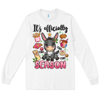 White its officially season Long Sleeve Tee - MaliasSmallBusiness