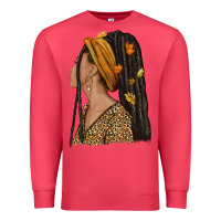 Cardinal Fall afro woman Premium Sweatshirt - NancyCooperArtShop