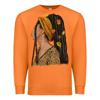 Carrot Fall afro woman Premium Sweatshirt - NancyCooperArtShop