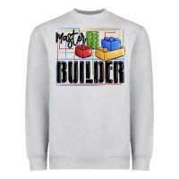 Heather Grey master builder Heavyweight Sweatshirt - MaliasSmallBusiness