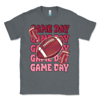 Charcoal Heather game day football Classic Tee - MaliasSmallBusiness