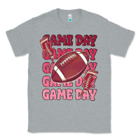 Heather Grey game day football Classic Tee - MaliasSmallBusiness