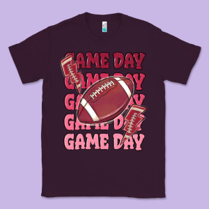 Game Day Football Classic Tee Designed By Maliassmallbusiness