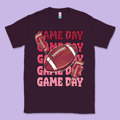 Game Day Football Classic Tee Designed By Maliassmallbusiness