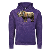 Cloud Purple Rhino Illustrations Vintage Hoodie - LillyAllenDesigns