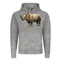 Cloud Rock Rhino Illustrations Vintage Hoodie - LillyAllenDesigns
